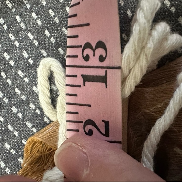 Bohemian Leaf Wall Hanging Decor - Cream, Brown, Green - Picture 3 of 4